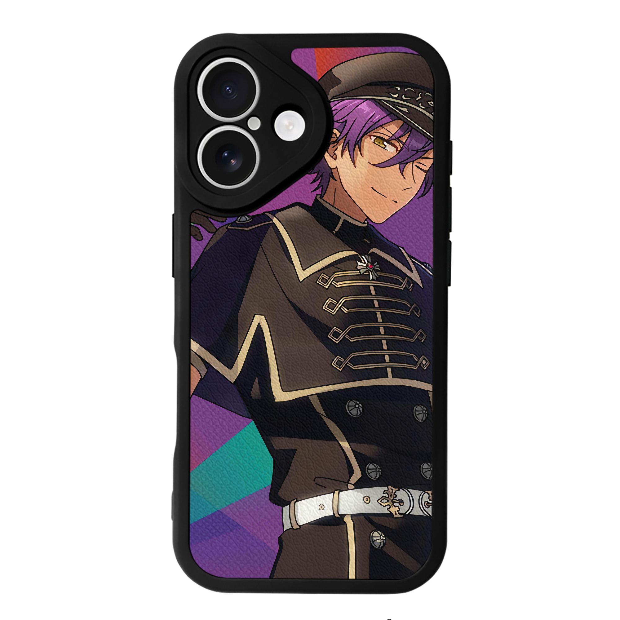 （画像用） あんさんぶるスターズ! Ensemble Stars 【iPhone 16シリーズ対応】シリコンスマホケース（レザー調） 材質：シリコン